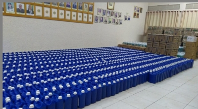 Lions Clube faz doação de toneladas de materiais de higiene e limpeza  