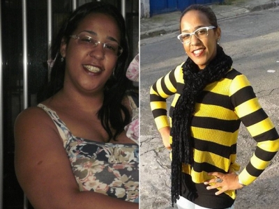 Com determinação e muita força de vontade, mulher emagrece 80 kg 