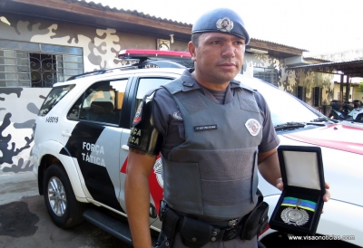 PM da Força Tática de Marília recebe prêmio nacional