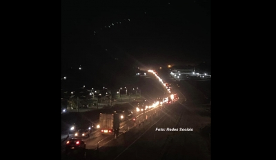 Moradores de Nóbrega e região enfrentam enorme congestionamento na SP-294