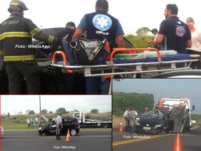 Capotamento na SP-294 fere motorista