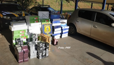 Casal é preso pela PRF com R$ 70 mil de contrabando