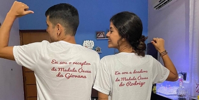 Após três anos de transplante de medula óssea, doador e receptora se encontram