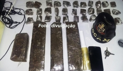 ROCAM apreende grande quantidade de droga na zona Sul
