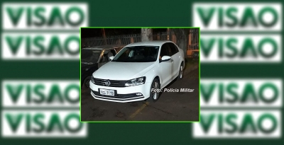 Carro com placas de Marília furtado no PR é recuperado pela PM