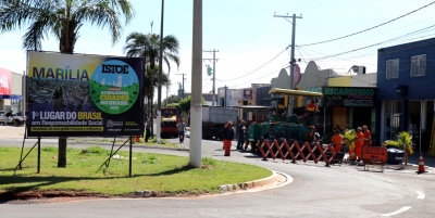 Prefeitura de Marília inicia remodelação de avenida na zona Norte 