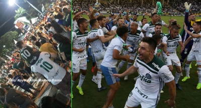 Torcedores de Marília comemoram título do Palmeiras