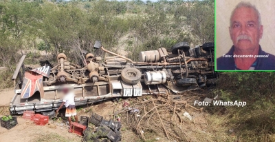 Caminhoneiro mariliense morre em acidente. Veículo e carga são saqueados