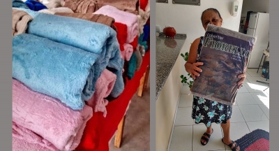 Com a chegada do inverno, Prefeitura de Vera Cruz entrega cobertores