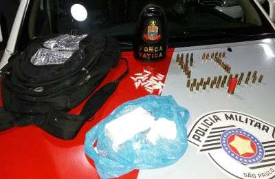Força Tática apreende drogas e munições