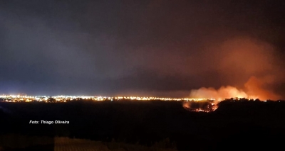 Fogo em matas mobilizam Bombeiros em Marília e Oriente