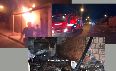 Briga de casal termina em incêndio e mulher ferida