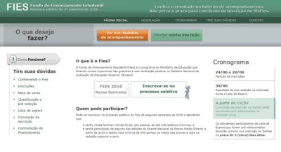 Convocados no Fies do 2º semestre de 2016 já podem concluir inscrição