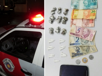 Polícia apreende drogas na zona sul