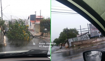 Temporal causa estragos em Marília e região