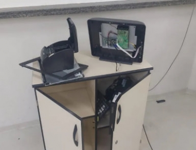 Vândalos quebram computador do PA Sul em Marília