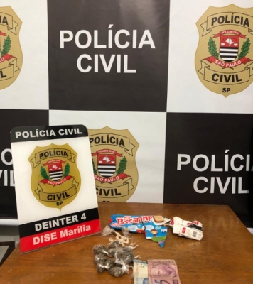 Dise prende traficante com droga e dinheiro na Vila Barros