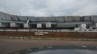Internautas registram destruição na região