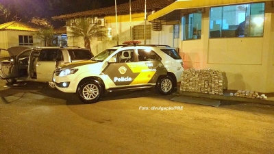 Caminhonete do Paraguai é apreendida com mais de 200 quilos de maconha