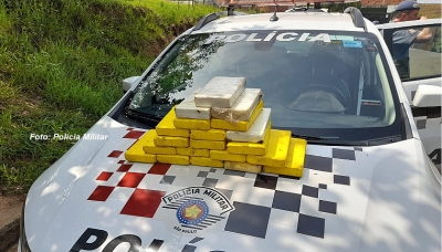 Polícia Militar apreende cerca de 20 quilos de pasta base de cocaína