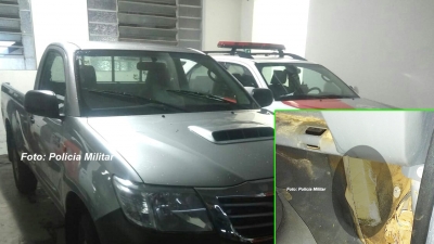 PM intercepta caminhonete com drogas em Marília