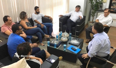 Prefeito Daniel recebe a nova diretoria do Sindimmar e confirma diálogo com os servidores