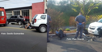Trânsito: manhã de acidentes em Marília