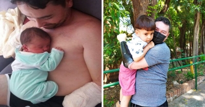 Pai que perdeu os braços 1 dia antes do filho nascer ganha próteses