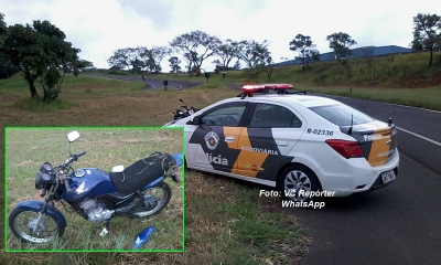 Motociclista sofre acidente na alça de acesso ao Contorno