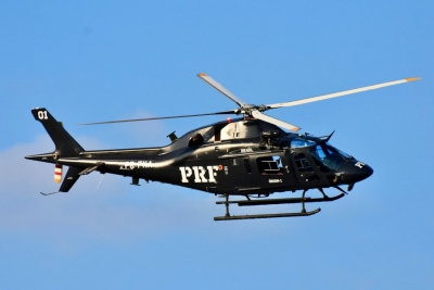Helicóptero da PRF será destaque na semana do trânsito em Marília 