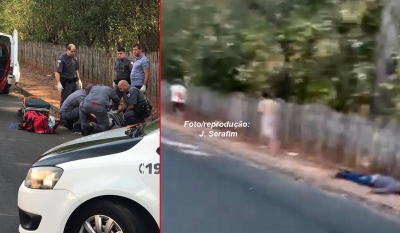 Motorista flagra agressão de rapaz a facadas, na região