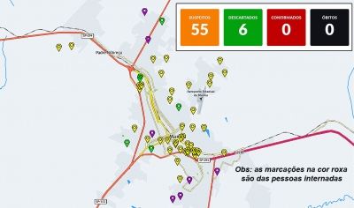 Coronavírus: sobe para oito o número de pessoas internadas em Marília