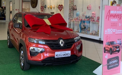 Marília Shopping sorteia Renault Kwid 0Km na campanha ‘Meus Dois Amores’
