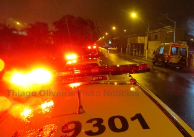 Vítima é agredida durante assalto no Palmital