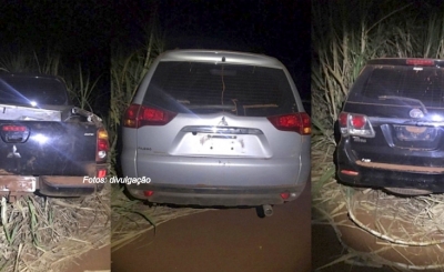 Veículos usados em roubo a banco na região são localizados pela polícia