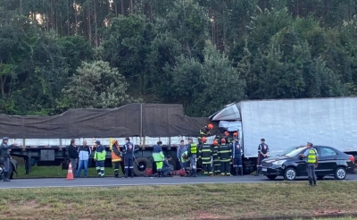 Caminhoneiro morre após colisão traseira na Rodovia Marechal Rondon