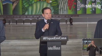 Doria prorroga quarentena até 31 de maio