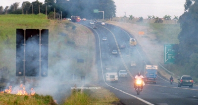 Defesa Civil alerta sobre alto risco de incêndio em vegetações, na região