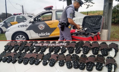 Nigeriano é preso transportando cocaína em chinelos