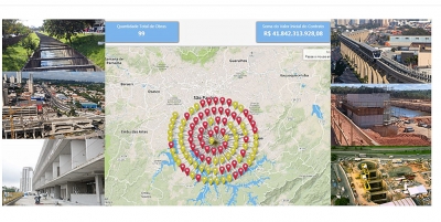 Mapa virtual mostra obras paradas e atrasadas no Estado. Em Marília, chega a R$ 11 milhões