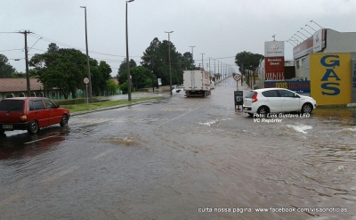 ROTINA: Chuva volta a alagar a BR-153 em Marília