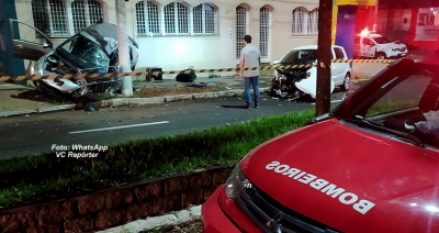 Acidente na av. Rio Branco deixa duas pessoas feridas em Marília