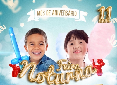 Feira Noturna Pôr do Sol completa 11 anos com programação especial de aniversário