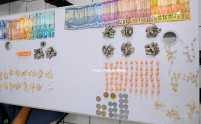 Adolescentes são apreendidos com entorpecentes e dinheiro na zona oeste