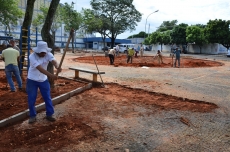 Reforma da praça das Bandeiras