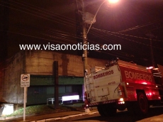 Suspeita de incêndio            mobiliza Bombeiros