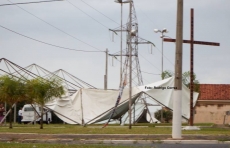 Tempestade e estragos            na cidade e estradas