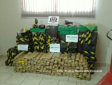 Drogas: quase 2,5 toneladas             são apreendidas em cinco dias na região