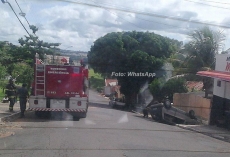 AGORA: carro capota                            na zona Norte: duas vítimas