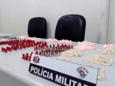 Polícia apreende grande quantidade de drogas